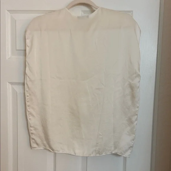 Ruti All Day washable silk top Cream Women's Blouse sz S silk - Picture 5 of 5